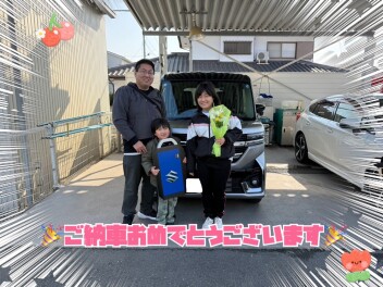 スペーシアカスタムご納車おめでとうございます！